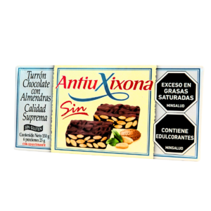 TURRON CHOCOLATE CON ALMENDRAS ANTIU XIXONA