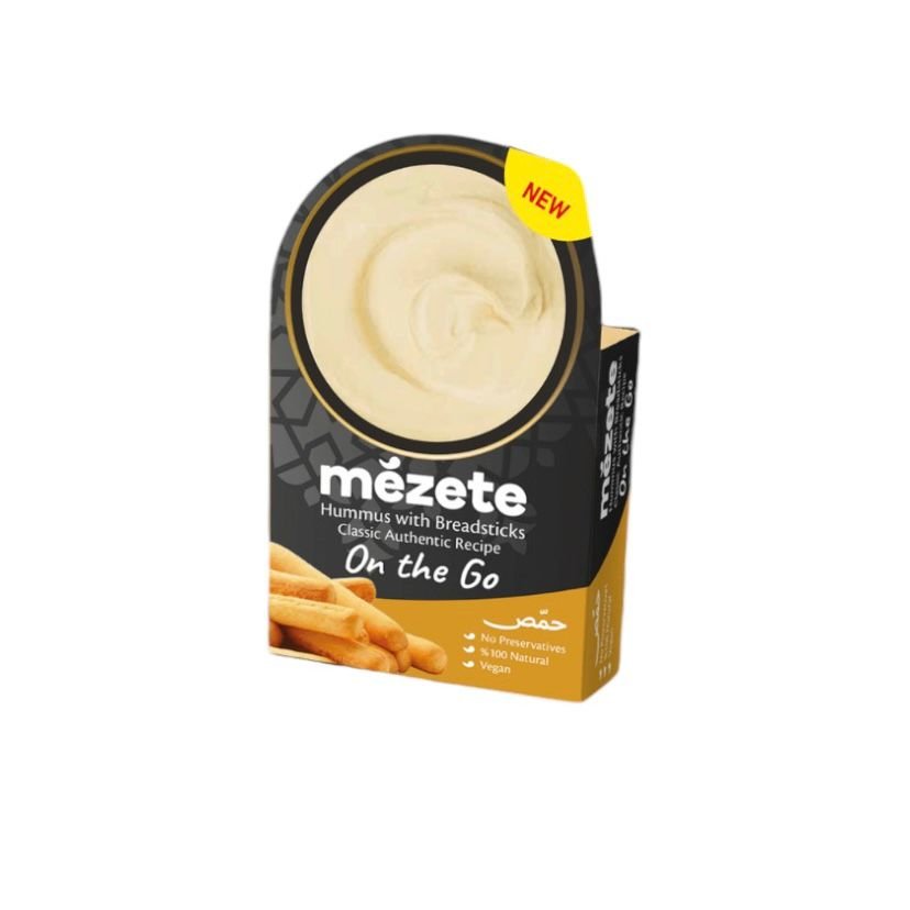 HUMMUS CLASICO CON PALITOS DE PAN 81GR MEZETE GOURMET