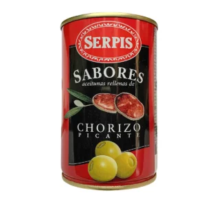 ACEITUNAS VERDES RELLENAS DE CHORIZO PICANTE