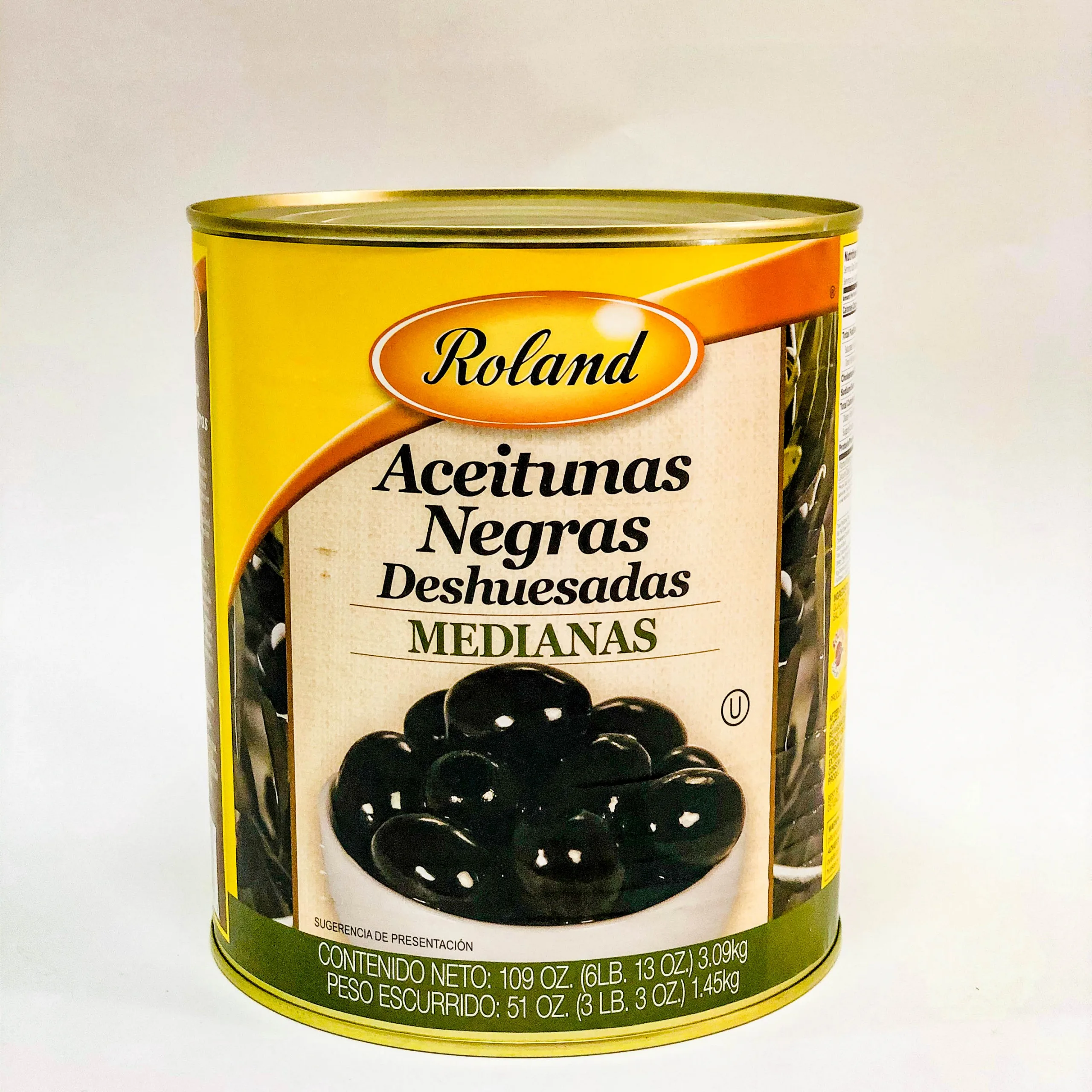 ACEITUNAS NEGRAS DESHUESADAS ROLAND