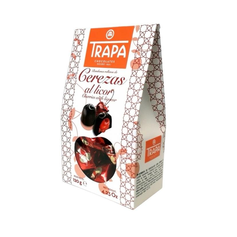 BOMBONES RELLENOS DE CEREZA CON LICOR 120GR. TRAPA